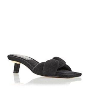 Good American Women's Terry Kickstand 2" Low Heel Slide Sandals 8.5 GA353T-X